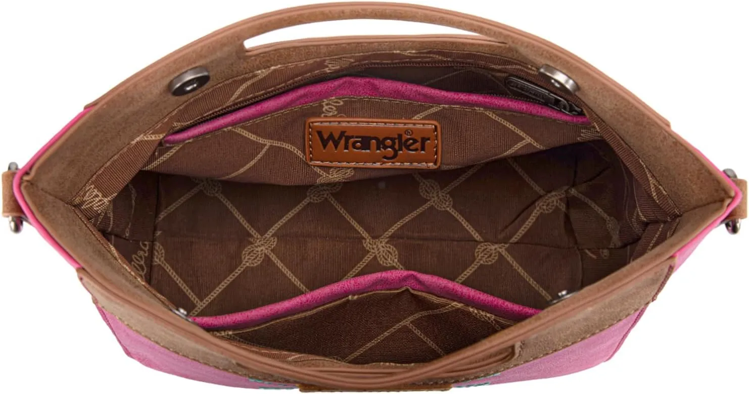 Montana West x Wrangler Small Aztec Satchel Handbags for Women with Crossbody Strap