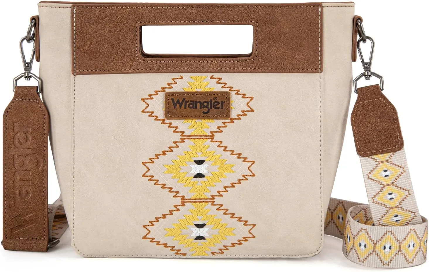 Montana West x Wrangler Small Aztec Satchel Handbags for Women with Crossbody Strap