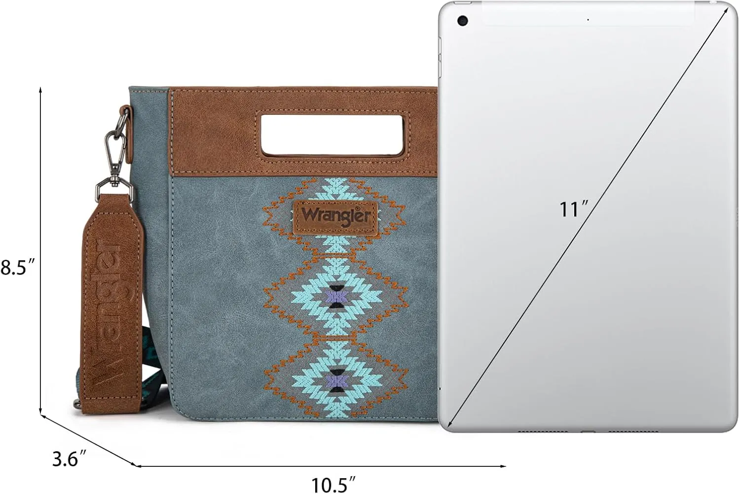 Montana West x Wrangler Small Aztec Satchel Handbags for Women with Crossbody Strap