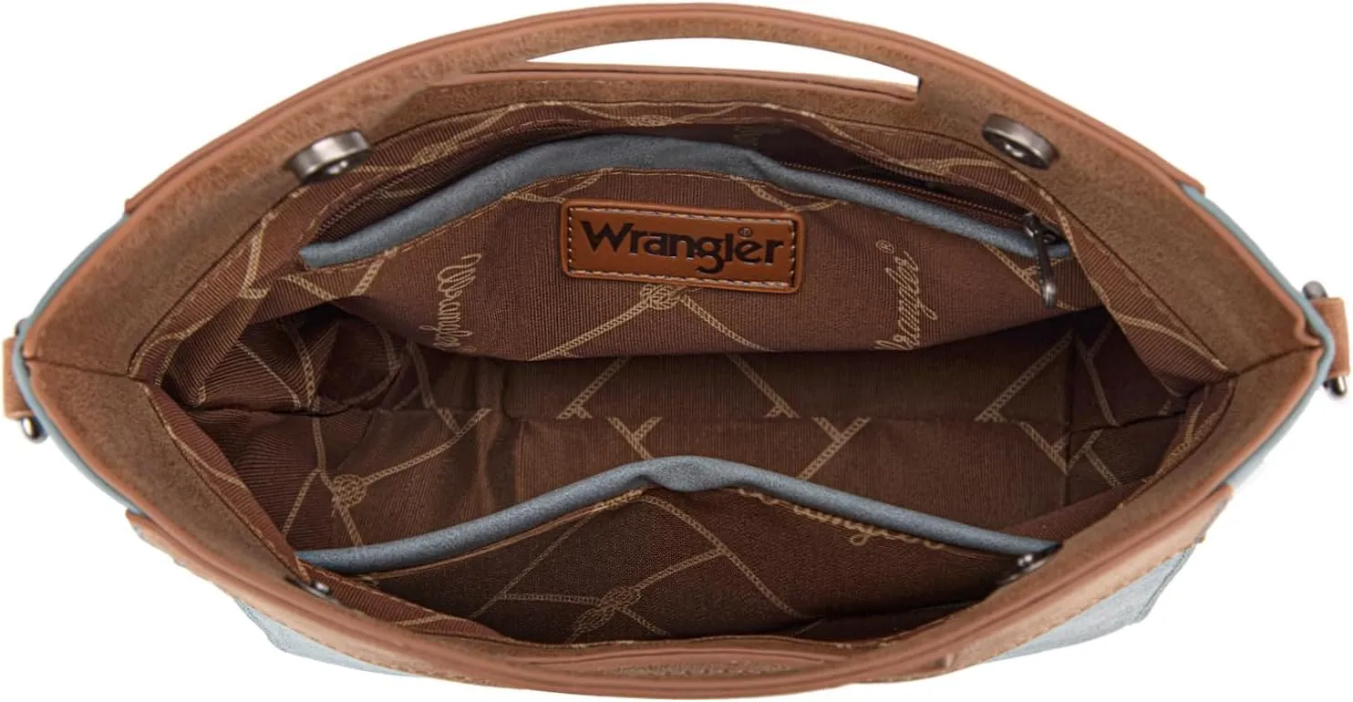 Montana West x Wrangler Small Aztec Satchel Handbags for Women with Crossbody Strap