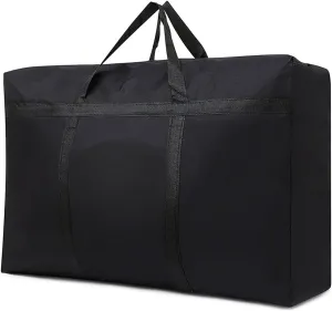 Multipurpose Extra Large Heavy Duty Storage Bags Duffle Bags for Space Saving Moving Storage (120L, Black)