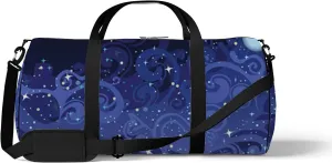 Mysterious Night Sky Stars Moon Sports Bag Tote Bag Waterproof Gym Bag with Shoulder Strap Zipper 2 Side Pockets for Men and Women, Travel and Storage Shoulder Bag.