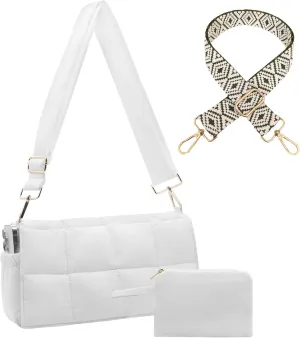 NAARIIAN Puffer shoulder bag Cotton Padded handbag designer quilted crossbody dupes women lightweight purse