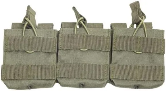 NcSTAR AR10 M1A FAL Triple Mag Pouch Green