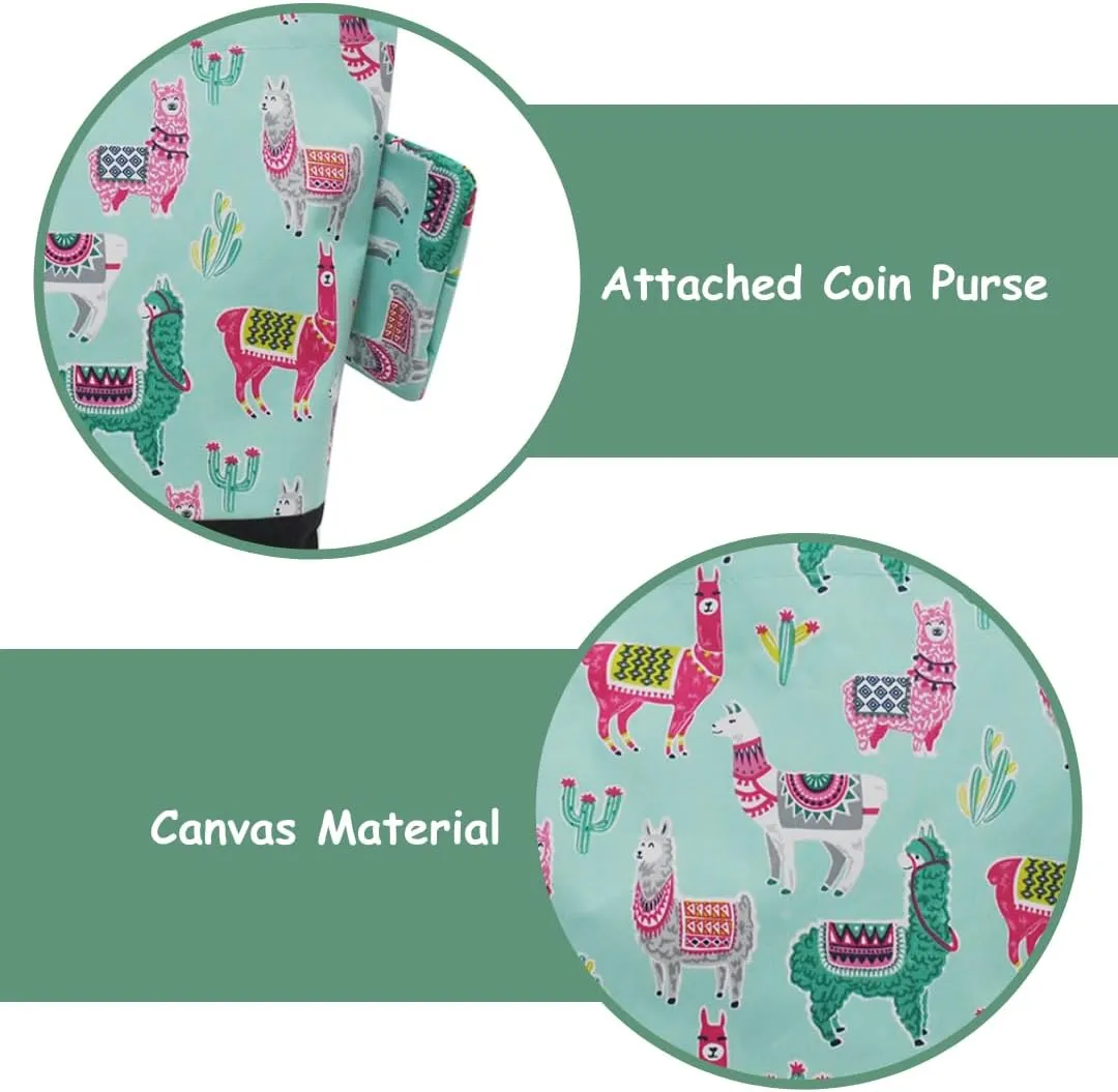 NGIL Medium Top Zipper Closure Canvas Tote Bag with Attached Matching Coin Purse For Moms and Nurses
