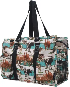 NGIL Utility Water Resistant Tote Bag, Top Zipper Closure, Perfect Gifts for Working Women, Nurses, Gym bag
