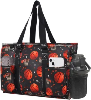 NGIL Utility Water Resistant Tote Bag, Top Zipper Closure, Perfect Gifts for Working Women, Nurses, Gym bag