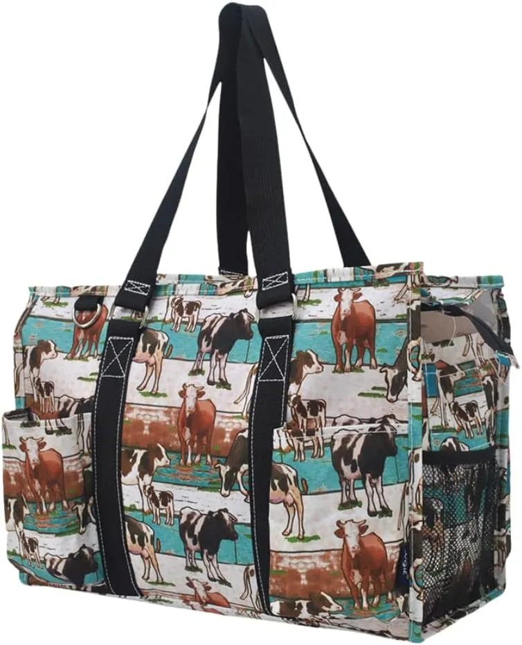 NGIL Utility Water Resistant Tote Bag, Top Zipper Closure, Perfect Gifts for Working Women, Nurses, Gym bag