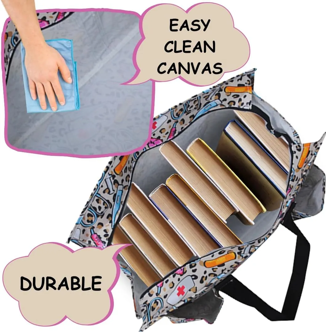 NGIL Utility Water Resistant Tote Bag, Top Zipper Closure, Perfect Gifts for Working Women, Nurses, Gym bag