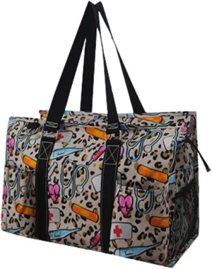 NGIL Utility Water Resistant Tote Bag, Top Zipper Closure, Perfect Gifts for Working Women, Nurses, Gym bag
