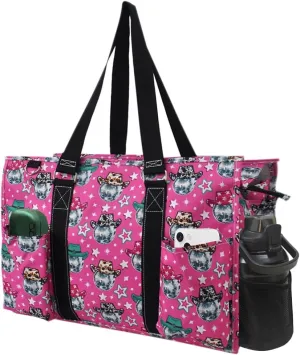 NGIL Zip-Top Tote Bag with Exterior Pockets for Working Women, Teachers, Nurses, and Moms, Design in USA