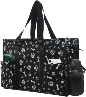 NGIL Zip-Top Tote Bag with Exterior Pockets for Working Women, Teachers, Nurses, and Moms, Design in USA