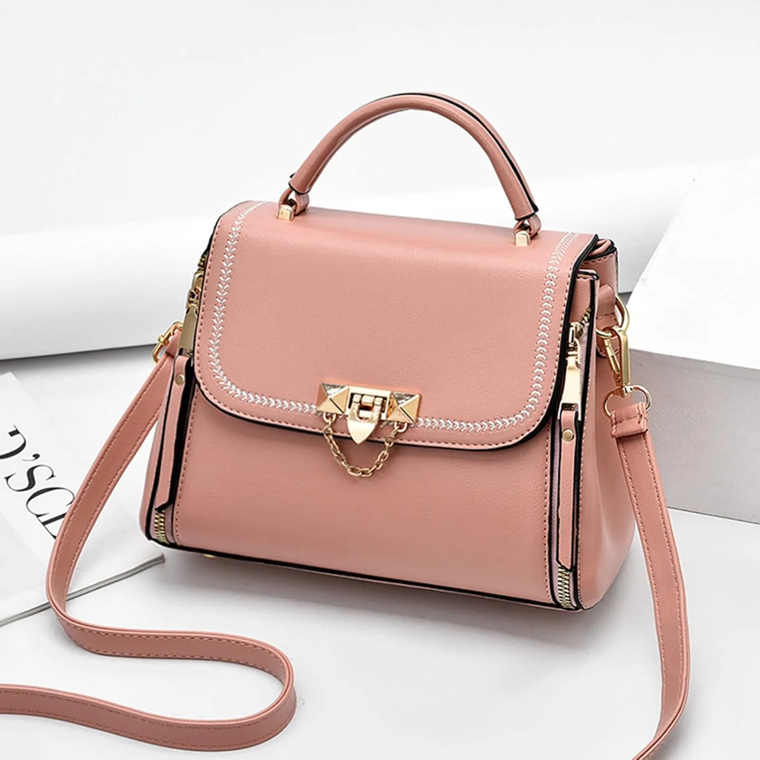 NICOLE & DORIS Small Handbags for Women Crossbody Bag Ladies Shoulder Bags PU Leather Top Handle Bags