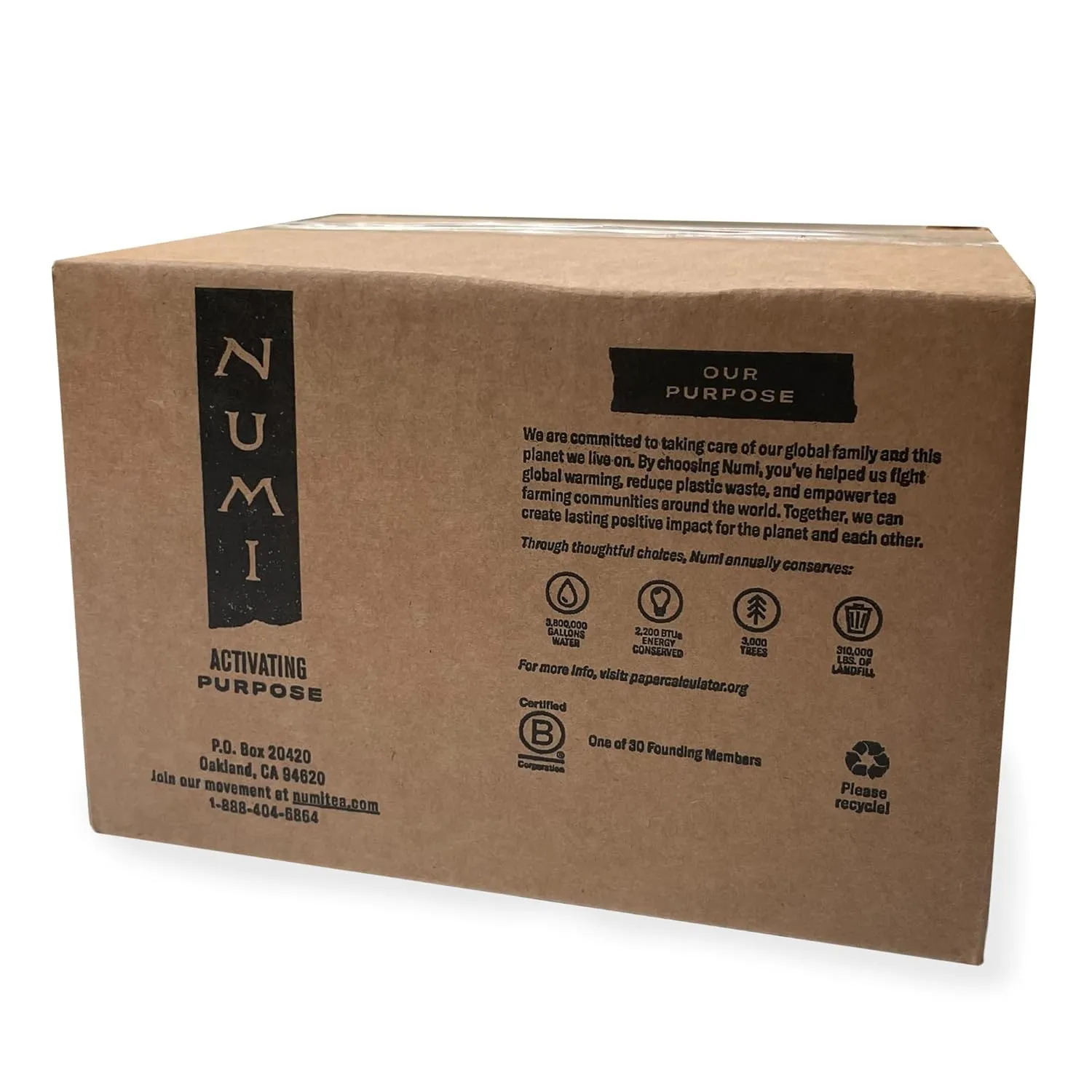 Numi Organic Gunpowder Green Tea, 100 Tea Bags, Full-Bodied & Gently Rolled Chinese Green Tea, Caffeinated