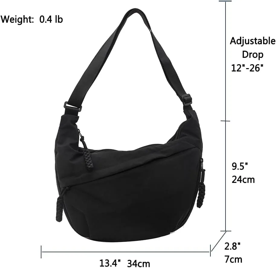Nylon Crossbody Bags for women Purse Handbags Shoulder Bags Travel Tote Messenger Bag Men Hobo Bags