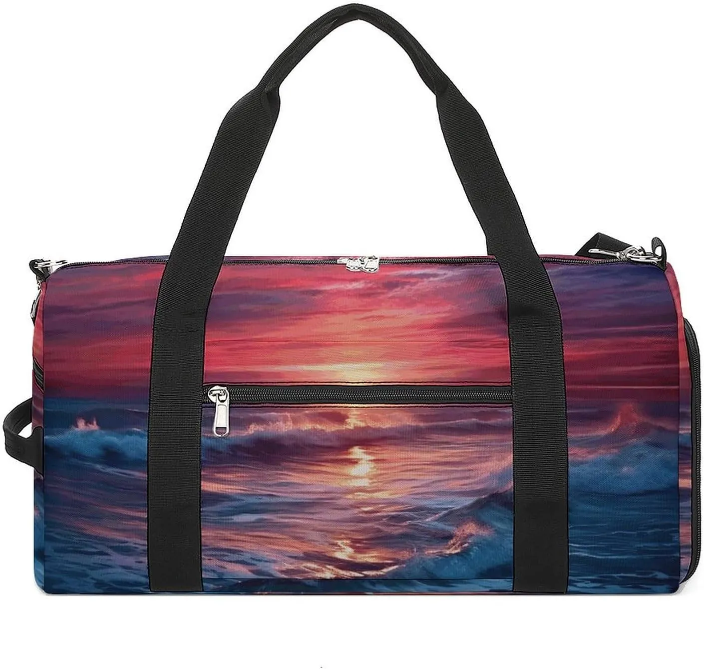 Ocean at Warm Twilight Gym Bag for Men Women Water Resistant Duffle Bag Travel Lightweight Bag for Travel Sports