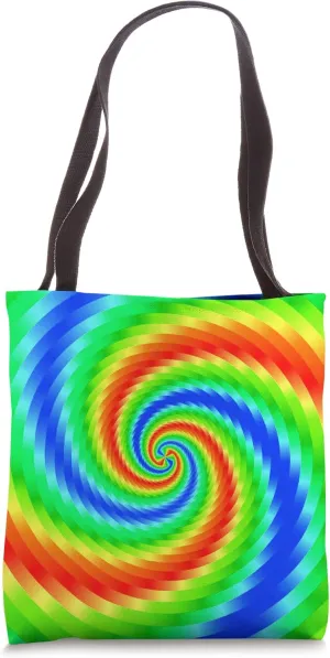 Optical Illusion. Thermal vortex Spiral Tote Bag