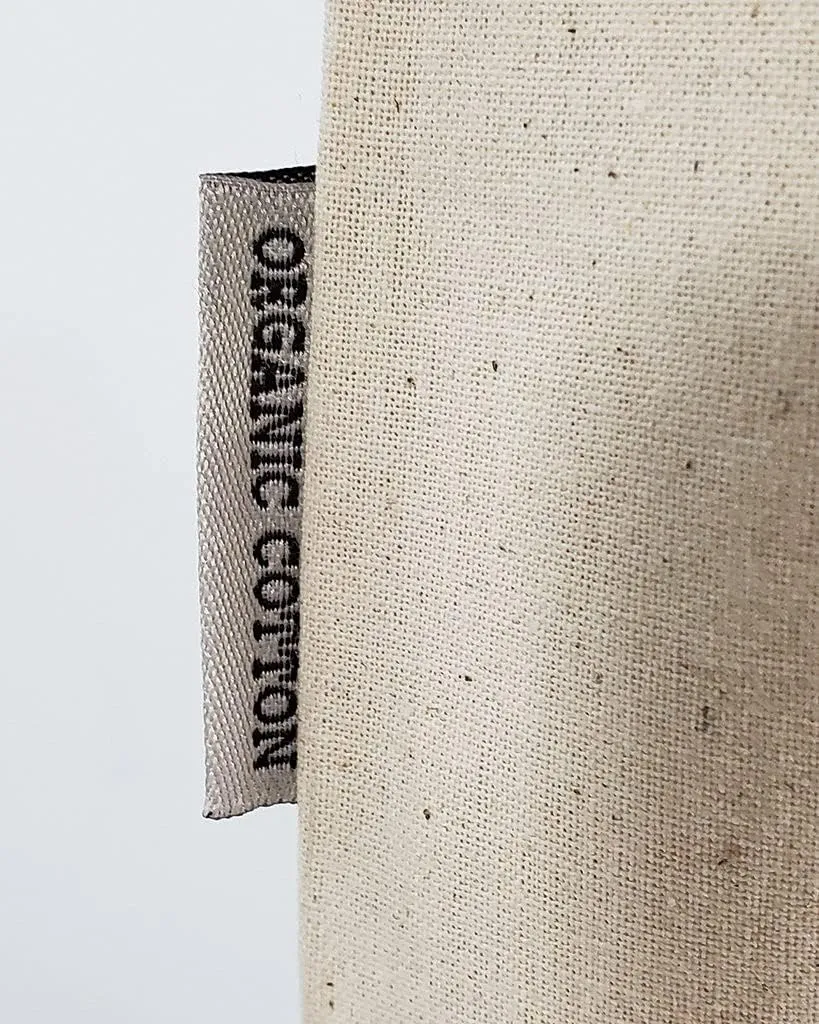 Organic Cotton Canvas Tote Bags - 12 Pack Natural Eco Friendly Reusable Bags