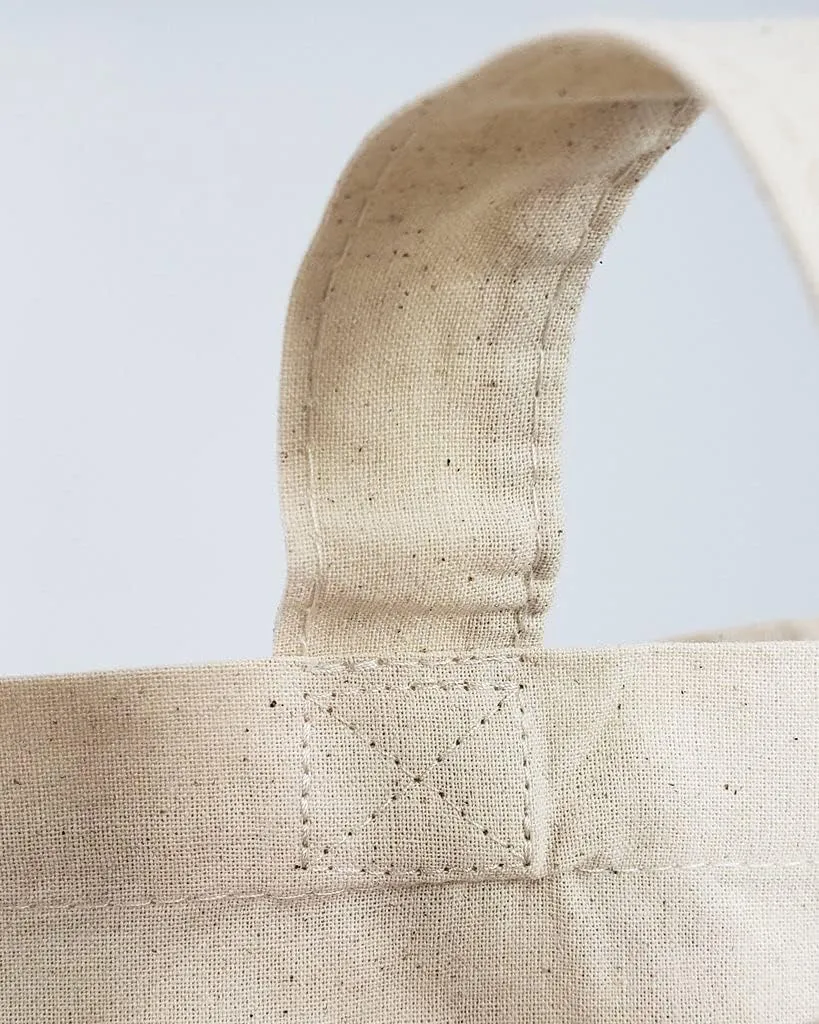Organic Cotton Canvas Tote Bags - 12 Pack Natural Eco Friendly Reusable Bags