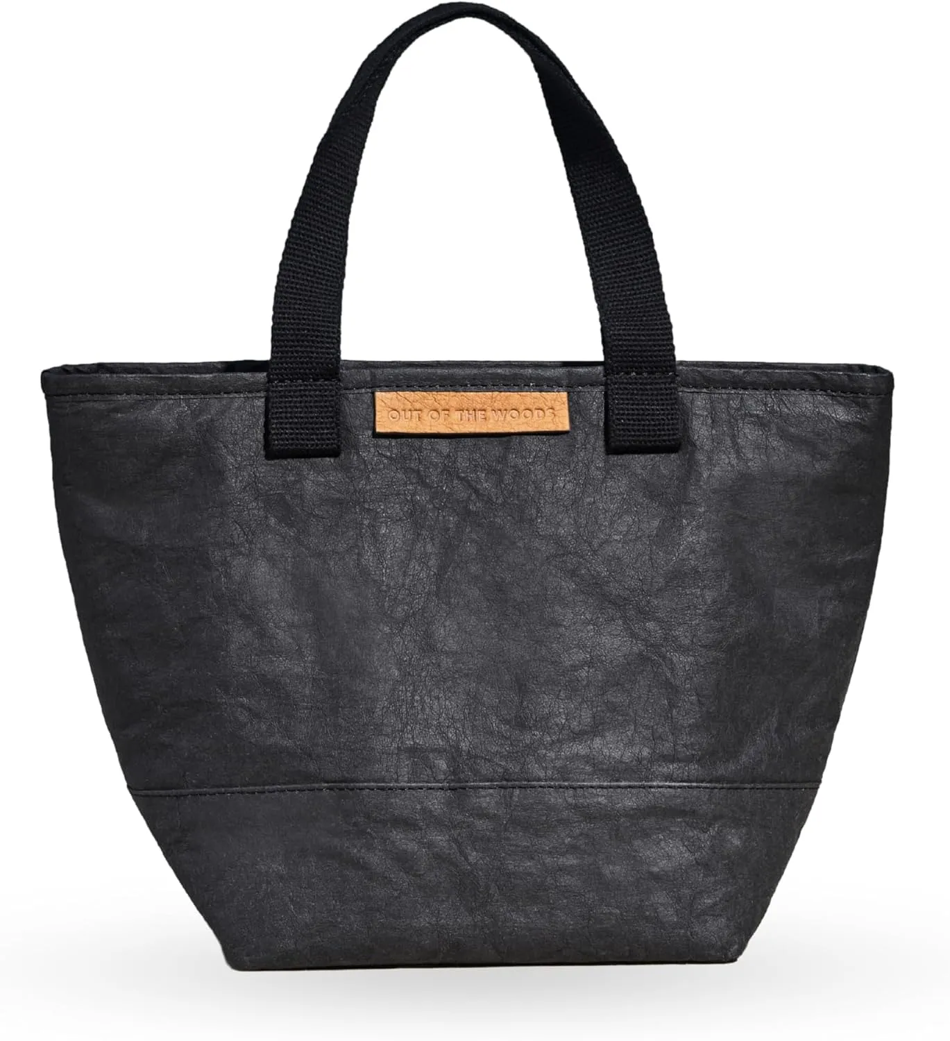 Out of the Woods Mini Shopper Lunch Cooler, Reusable and Eco-Friendly, Black