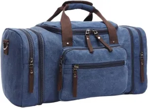 Oversized Waterproof Duffel Bag Canvas Duffle With Adjustable Shoulder Strap Carry On for Men For Overnight Trips