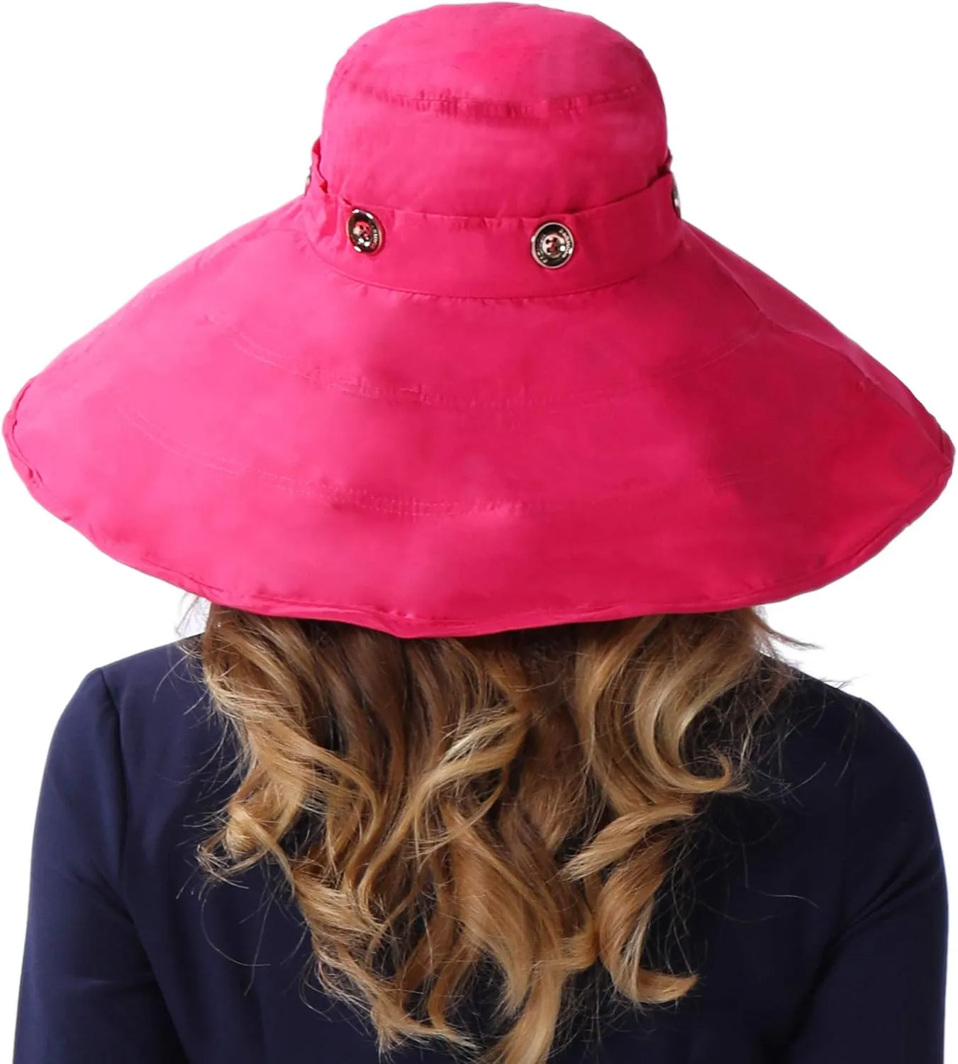 Packable Extra Large Brim Floppy Sun Hat Reversible UPF 50  Beach Sun Bucket Hat