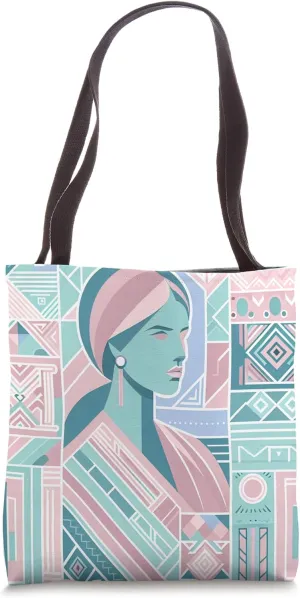 Pastel Patterns of Perception: Abstract Beauty Revealed Tote Bag