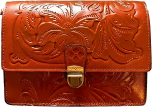 Patricia Nash Leather Locri Small Crossbody In Gift Box