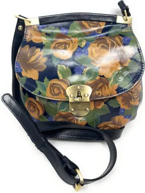 Patricia Nash Leather Veneto Crossbody Bag, Blue Sky Rose