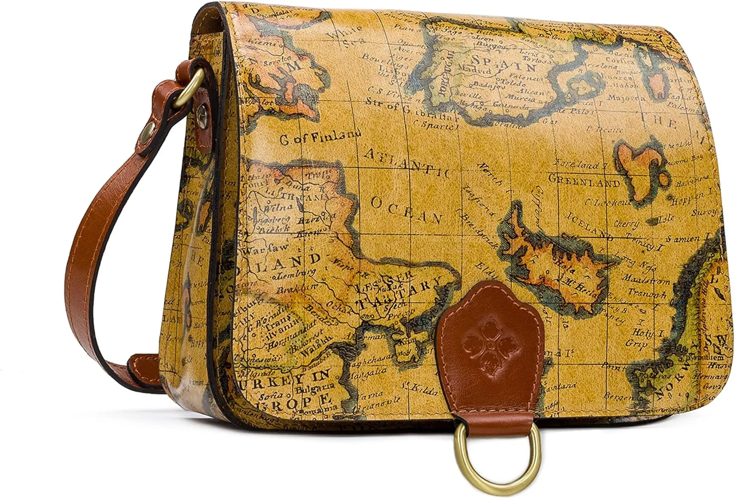 Patricia Nash Tooled Leather Ilina Flap Crossbody Bag