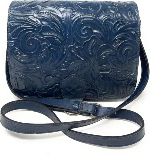 Patricia Nash Tooled Leather Ilina Flap Crossbody Bag