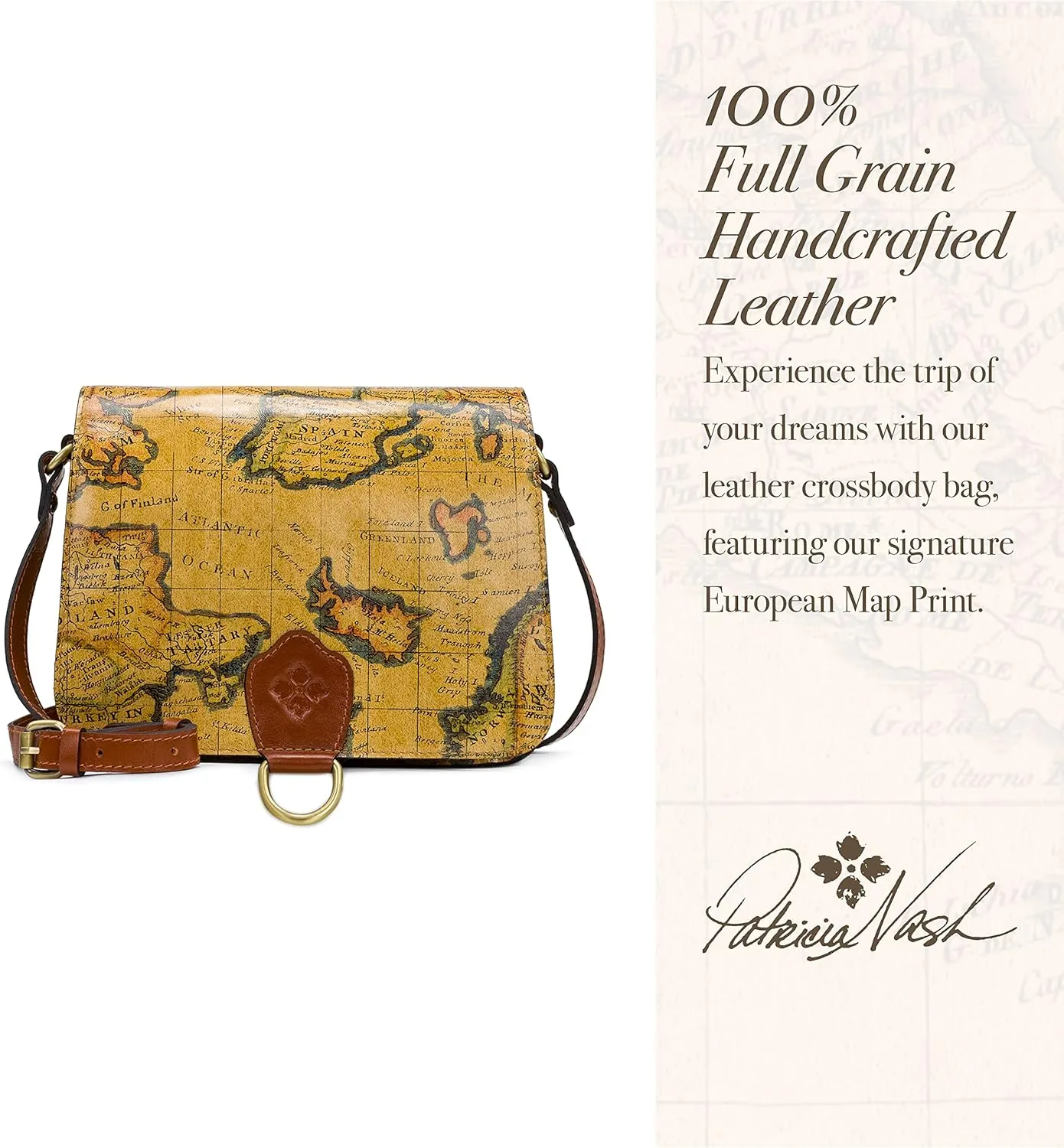 Patricia Nash Tooled Leather Ilina Flap Crossbody Bag
