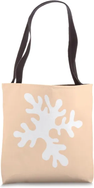 Peach Danish Pastel Abstract Algae Modern Geometric Tote Bag