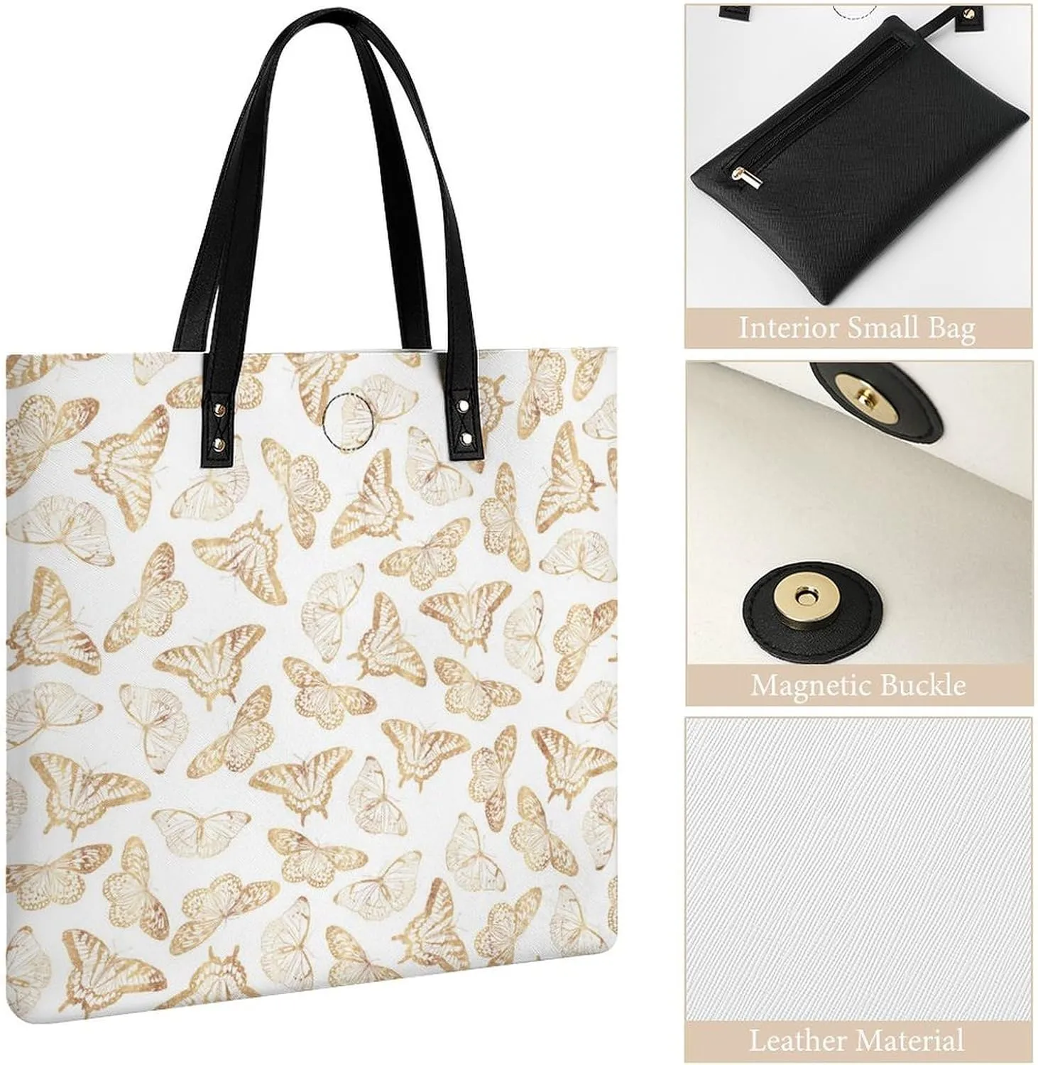 Penguin Bird Fashionable All Printed Leather Handbag Unisex