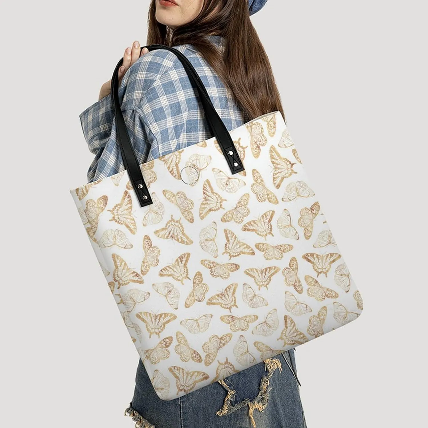 Penguin Bird Fashionable All Printed Leather Handbag Unisex