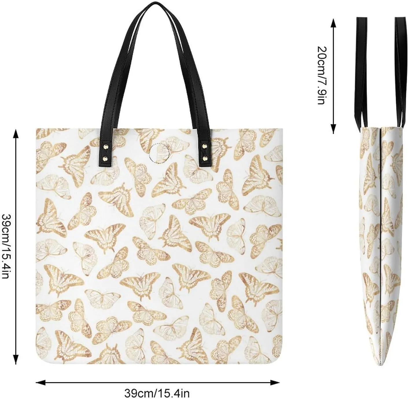 Penguin Bird Fashionable All Printed Leather Handbag Unisex