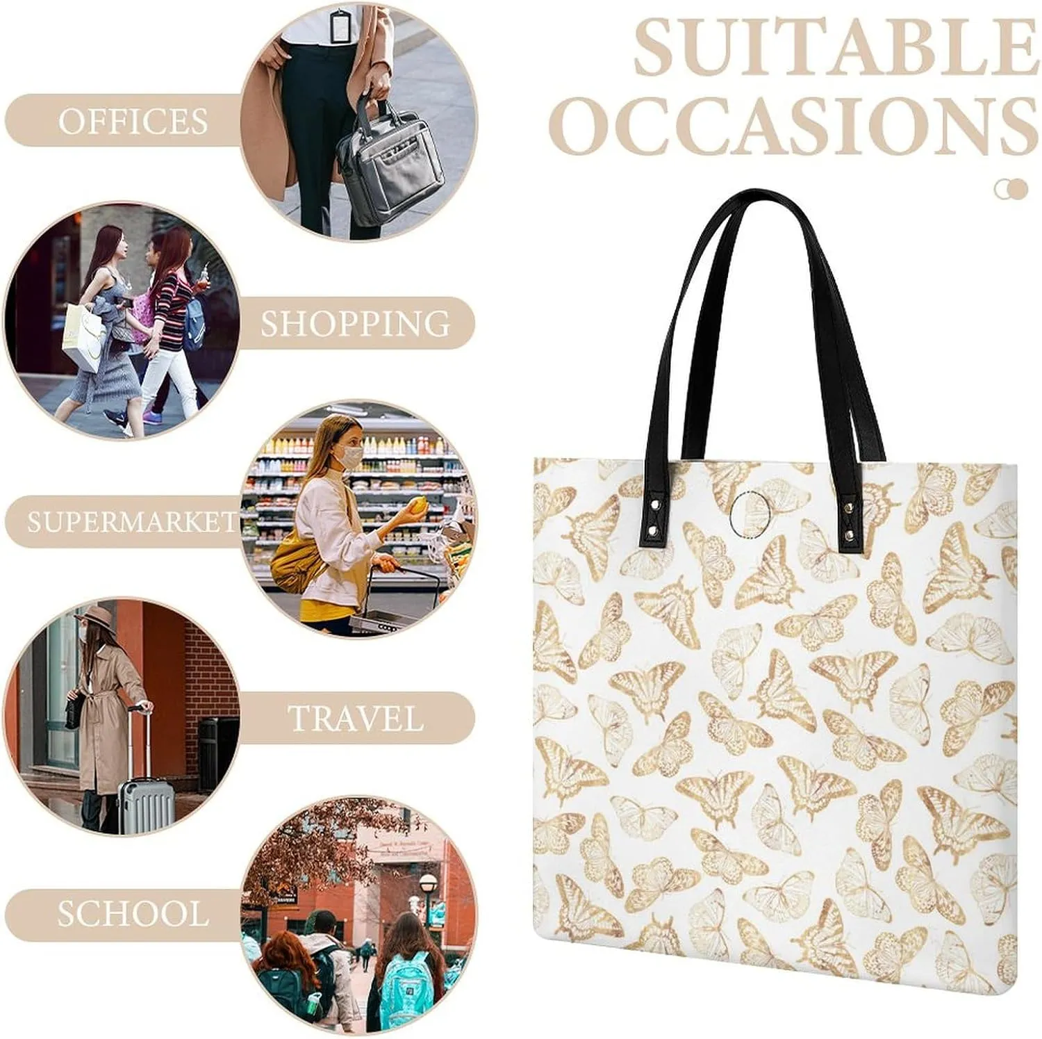 Penguin Bird Fashionable All Printed Leather Handbag Unisex