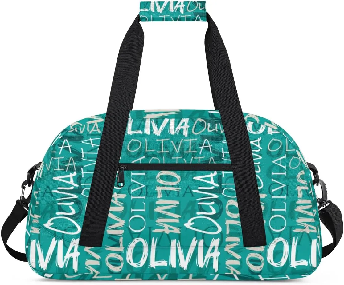 Personalized Dance Bag Cheerleading Bag for Girl Gifts, Overnight Duffel Bags Cheerleader for Kids Personalized Sport Gym Bag, Gymnastics Duffel Bag - Colorful Names