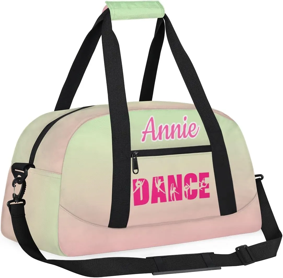 Personalized Dance Bag Cheerleading Bag for Girl Gifts, Overnight Duffel Bags Cheerleader for Kids Personalized Sport Gym Bag, Gymnastics Duffel Bag