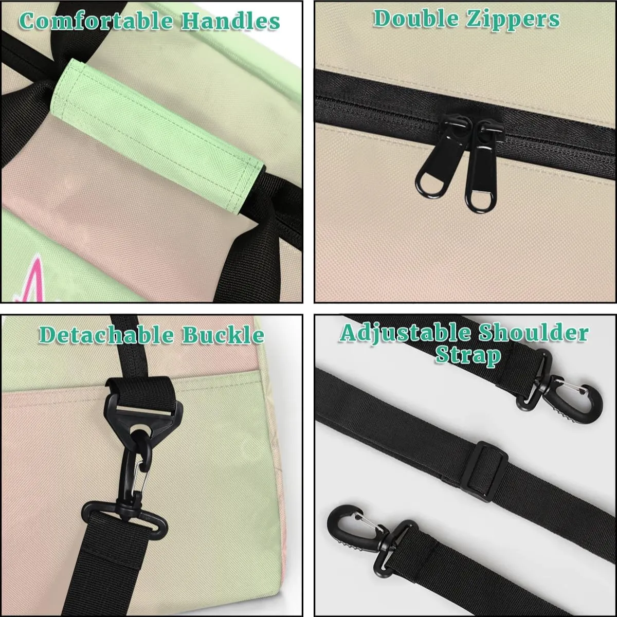 Personalized Dance Bag Cheerleading Bag for Girl Gifts, Overnight Duffel Bags Cheerleader for Kids Personalized Sport Gym Bag, Gymnastics Duffel Bag