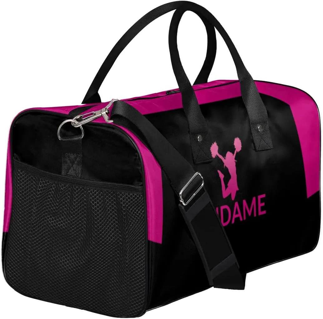 Personalized Gym Bag for Women Cheerleader Duffel Bag with Custom Text, Duffle Bag for Travel, Fitness & Workout, Sports Gifts for Women