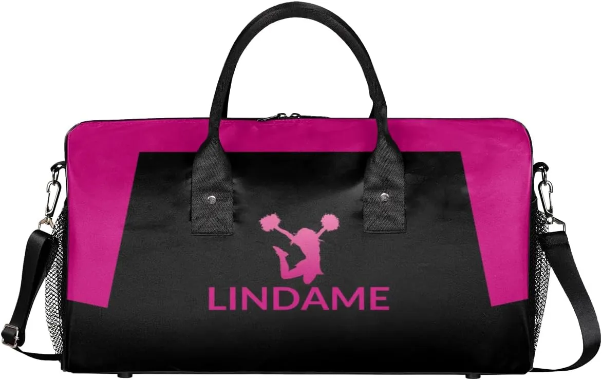 Personalized Gym Bag for Women Cheerleader Duffel Bag with Custom Text, Duffle Bag for Travel, Fitness & Workout, Sports Gifts for Women