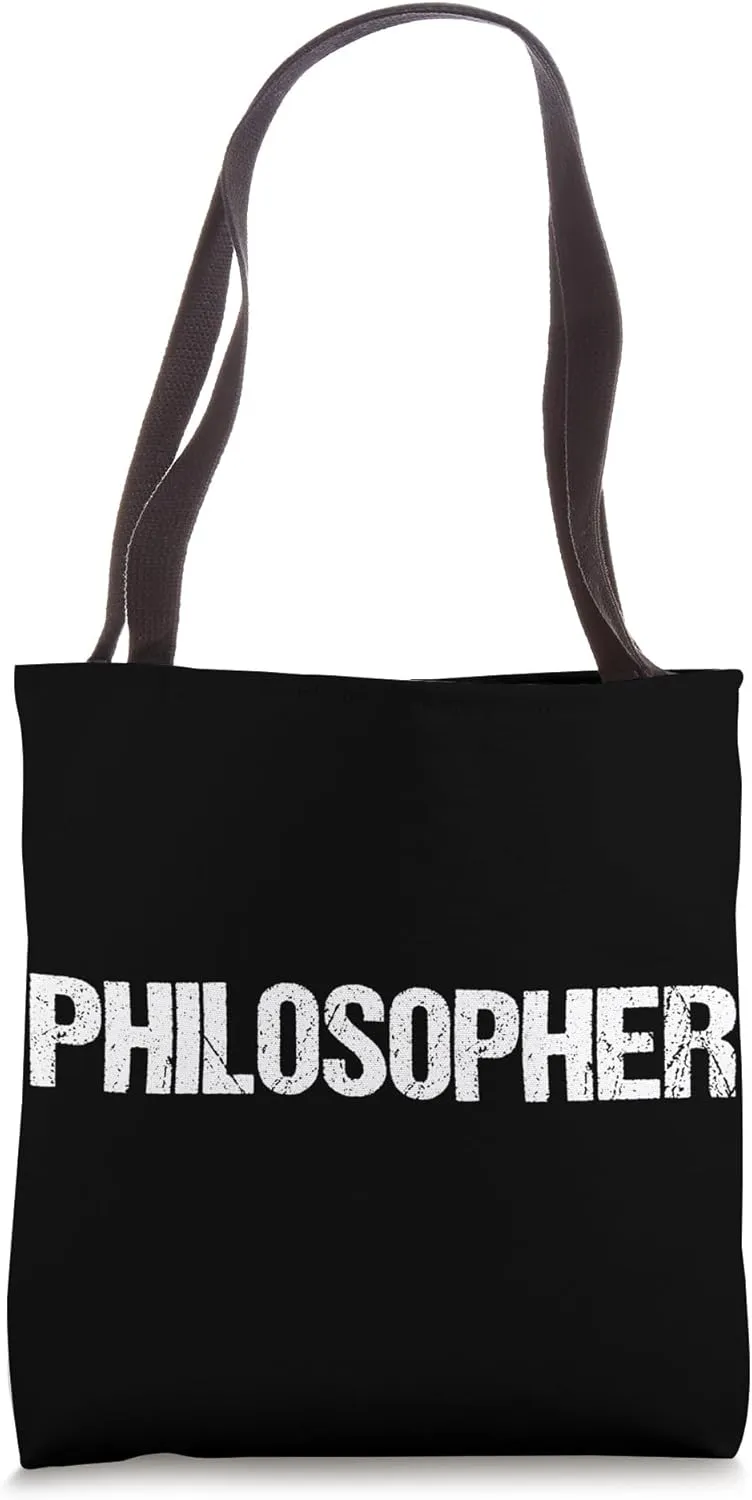 Philosopher Simple Title Tote Bag
