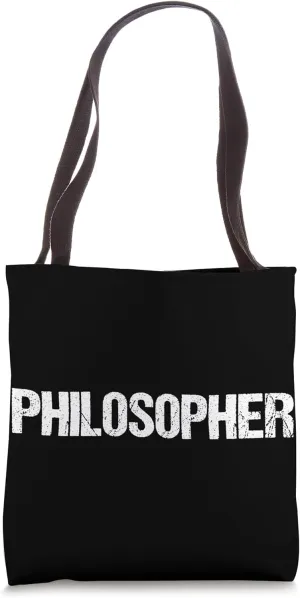 Philosopher Simple Title Tote Bag