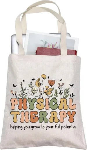 Physical Therapist Tote Bag PT Gift PT PTA Wildflowers Shoulder Bag Physical Therapy Assistant Gift Physical Therapist Gift