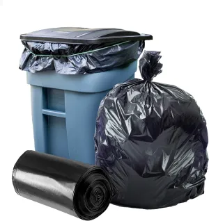 Plasticplace 45 Gallon Compactor Bags │3.5 Mil │Black Heavy Duty Garbage Bags │ 34” x 45” (100 Count)