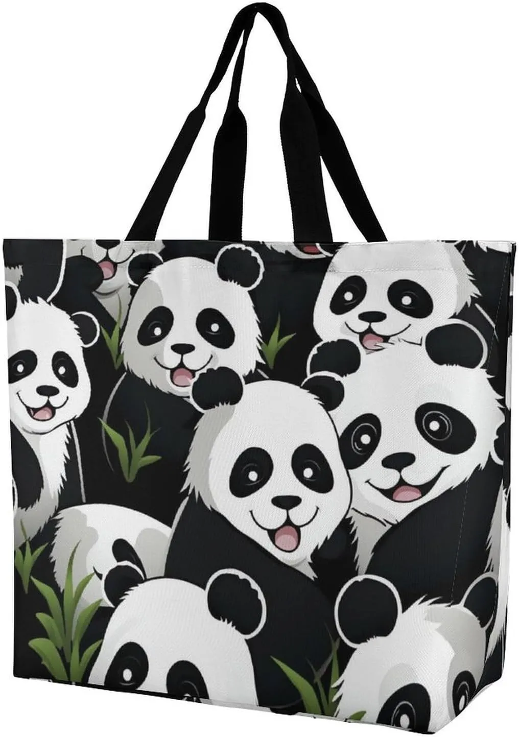 Playful Doodles Tote Bags, Reusable Grocery Bags, Large Shopping Bag, Beach Bag for Women