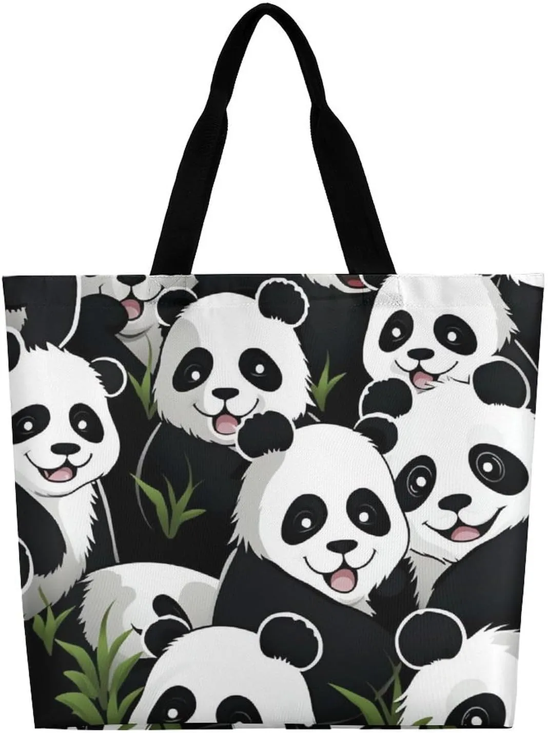 Playful Doodles Tote Bags, Reusable Grocery Bags, Large Shopping Bag, Beach Bag for Women