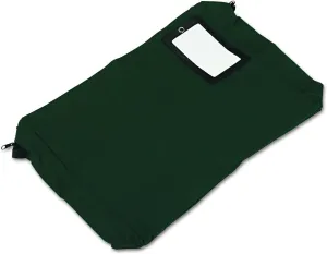 PM Company SecurIT Expandable, Reusable Transit Sack with ID Window, 18 x 14 x 4 Inches, Green, 1/Carton (04647)