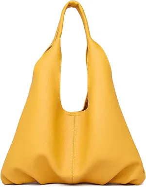 Pocadri Soft Vegan Leather Shoulder Bag for Women Fashion Purse Large Dumpling Totes Handbag 2pcs Set Top Handle Satchel